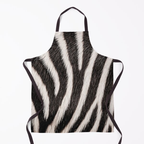 Item preview, Zebra Fur Wavy Stripe Pattern - Curved Black & White Fur Design designed and sold by Nine Lives Studio.