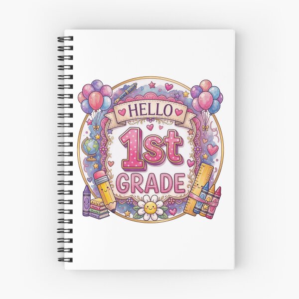 Item preview, First Grade Girls Back to School Cute First Day Student  designed and sold by gear-posters.