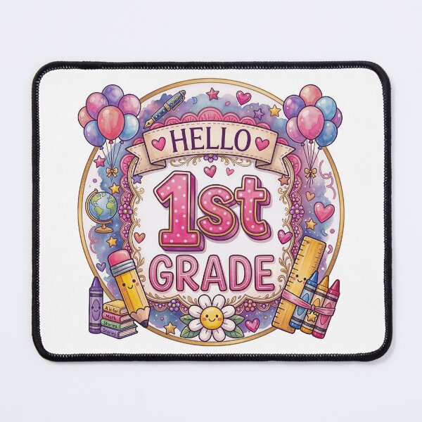 Item preview, First Grade Girls Back to School Cute First Day Student designed and sold by gear-posters.