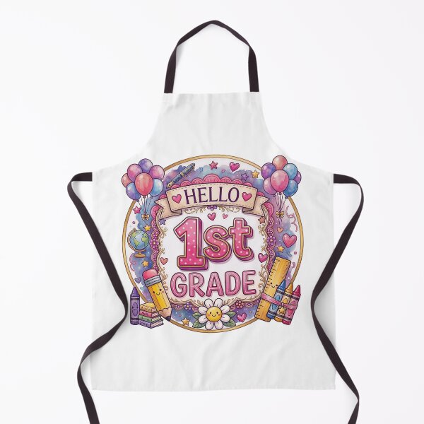 Item preview, First Grade Girls Back to School Cute First Day Student designed and sold by gear-posters.