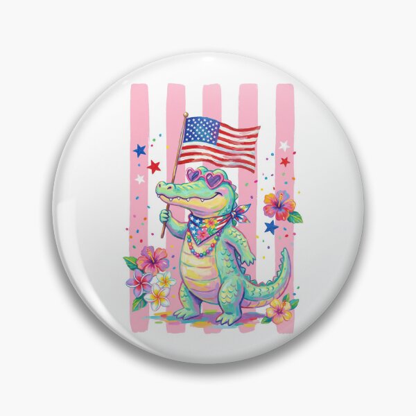 Item preview, Patriotic Alligator Flag designed and sold by Roy & Tiffany.