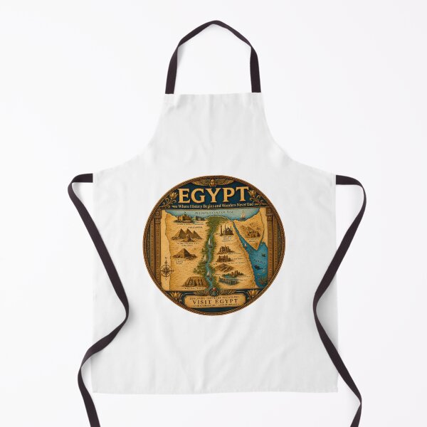Item preview, Vintage Egypt Travel Poster | Ancient Egypt Map Wall Art | Pyramids, Nile River & Historic Landmarks designed and sold by Art Wave Studio.