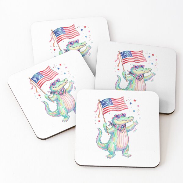 Item preview, American Flag Alligator designed and sold by Roy & Tiffany.