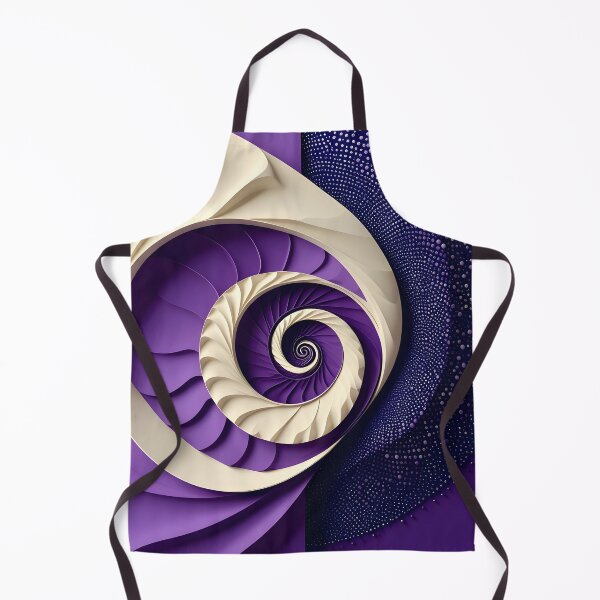 Item preview, Symmetrical Purple and White Spiral designed and sold by Vicky Brago-Mitchell®.
