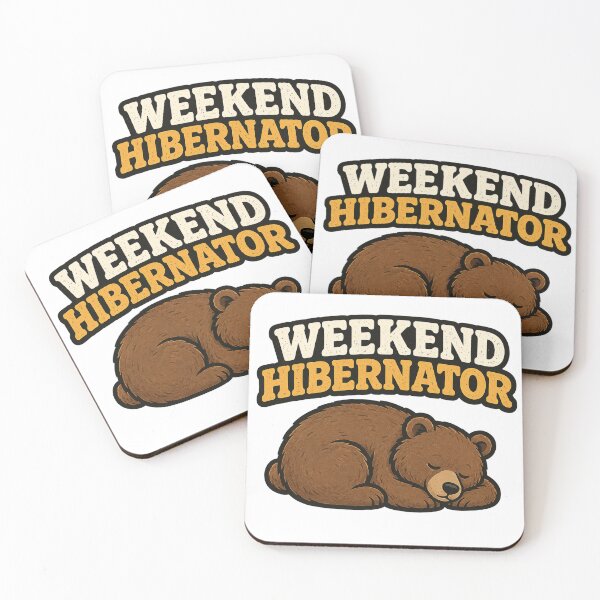Item preview, Weekend Hibernator Funny Bear Design designed and sold by EastEndTownie.