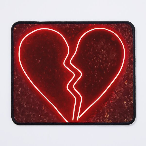 Item preview, Broken Neon Heart on Dark Stones designed and sold by MarielaCreates.