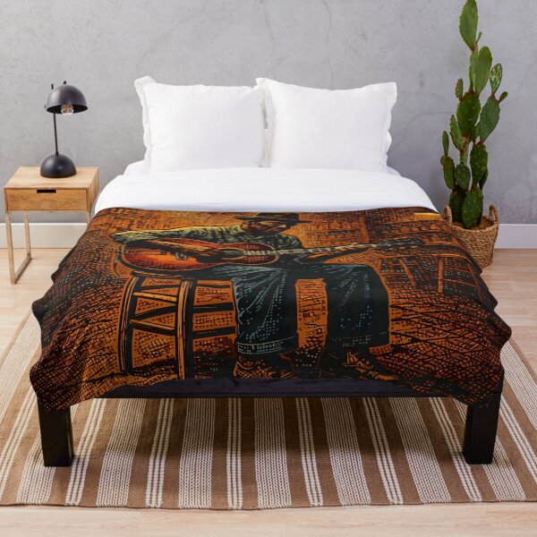 Item preview, Lonely Guitarist in Warm Bar Light – Blues Illustration designed and sold by zoliartdesign.