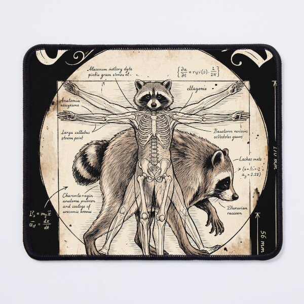 Item preview, Jimothy the Raccoon Vitruvian Raccoon Trash Panda Graphic Tee designed and sold by Senpaiwaves.
