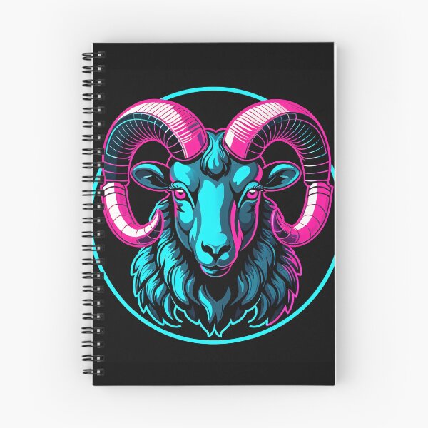 Item preview, Aries ram zodiac glowing chrome design designed and sold by RAMemory.