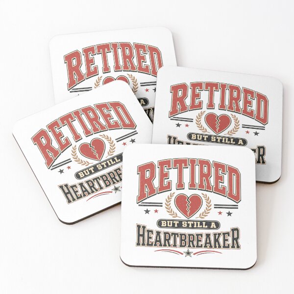 Item preview, Retired But Still a Heartbreaker Funny Retirement | Vintage Varsity Design | Still Got It Collection designed and sold by SoulThread Studio.