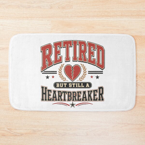 Item preview, Retired But Still a Heartbreaker Funny Retirement | Vintage Varsity Design | Still Got It Collection designed and sold by SoulThread Studio.
