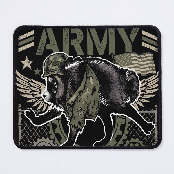 Item preview, Jimothy Army Recruit Funny Raccoon Streetwear Tee designed and sold by Senpaiwaves.