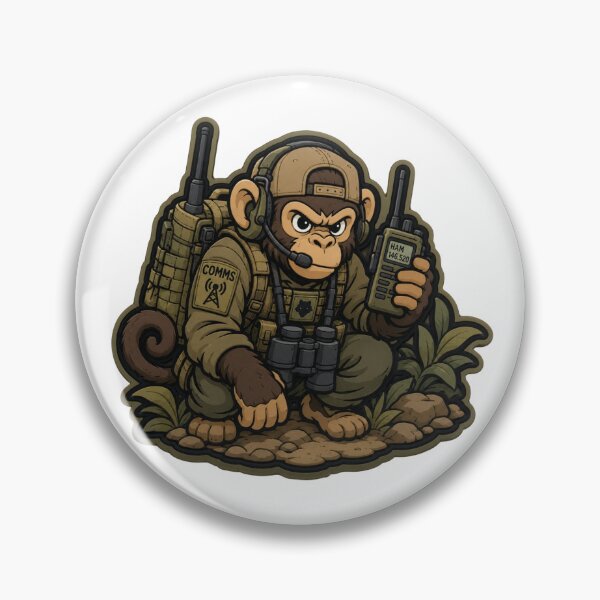 Item preview, Tropical Forest Monkey Radio Operator  designed and sold by SafariCreations.