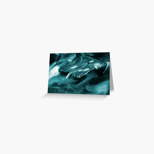 A puddle of blue oblivion Greeting Card