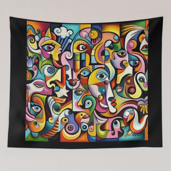 Item preview, Abstract modern art eyed pattern designed and sold by JALNERVION SHOP.