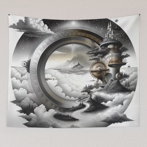 Item preview, The Celestial Clockwork Citadel designed and sold by bloorose.