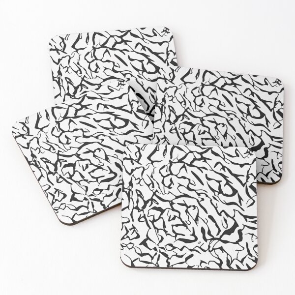 Item preview, Monochrome Adversarial Camo - Minimalist Black and White Pattern designed and sold by thepixelcloset.