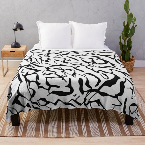 Item preview, Monochrome Adversarial Camo - Minimalist Black and White Pattern designed and sold by thepixelcloset.