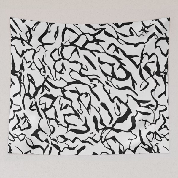 Item preview, Monochrome Adversarial Camo - Minimalist Black and White Pattern designed and sold by thepixelcloset.