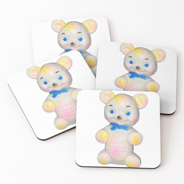 Item preview, Vintage Rainbow Teddy Bear | Retro Kitsch Plush | Mid-Century Toy Art designed and sold by LoLife.