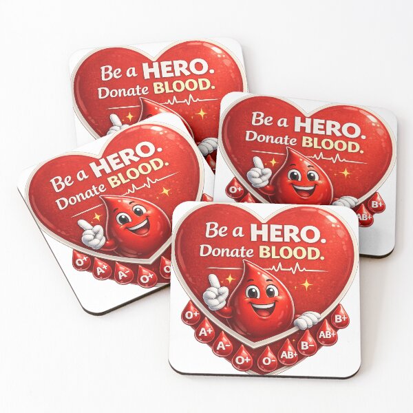 Item preview, Be a Hero Donate Blood  designed and sold by BhavyaMR.