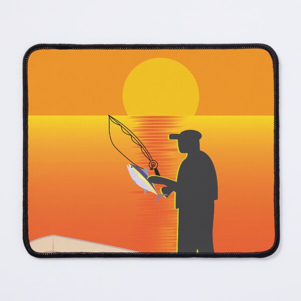 Item preview, Fishing During Sunset or Sunrise designed and sold by ROSE ANN BANILAR.