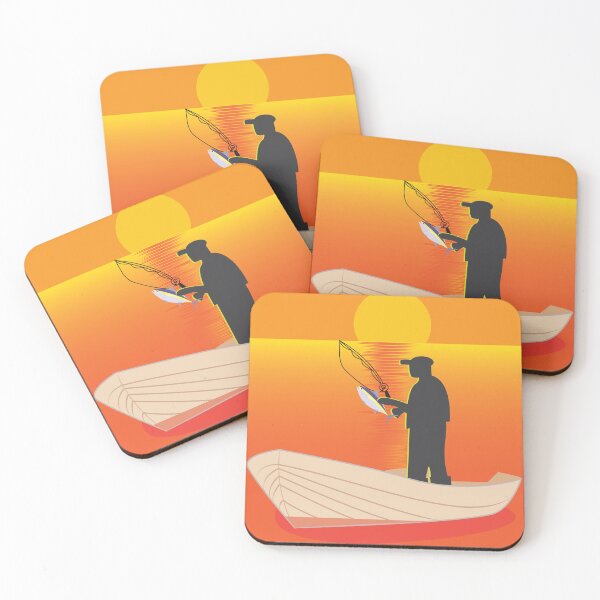 Item preview, Fishing During Sunset or Sunrise designed and sold by ROSE ANN BANILAR.