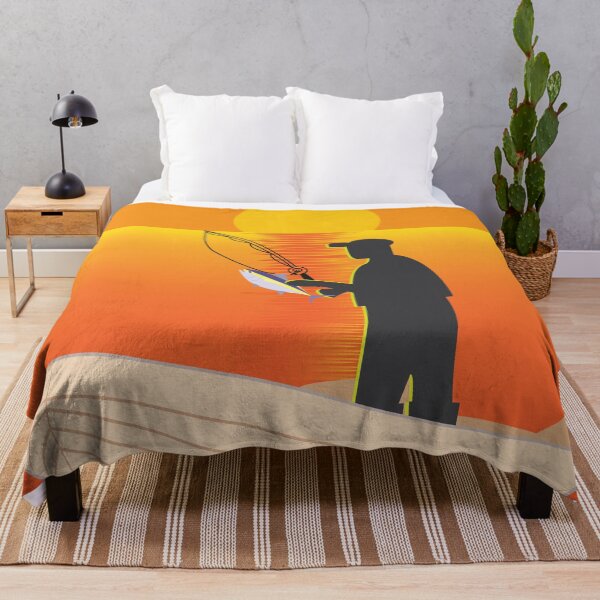 Item preview, Fishing During Sunset or Sunrise designed and sold by ROSE ANN BANILAR.