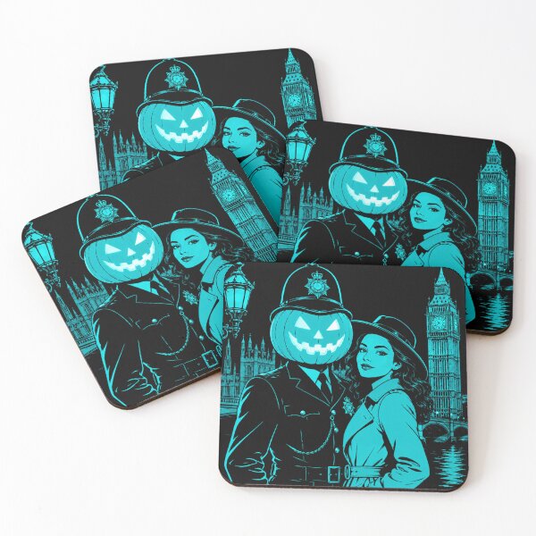 Item preview, Headless Horseman London Patrol - Horror Retro Pop Art designed and sold by TheHorsemanRidesAgain.