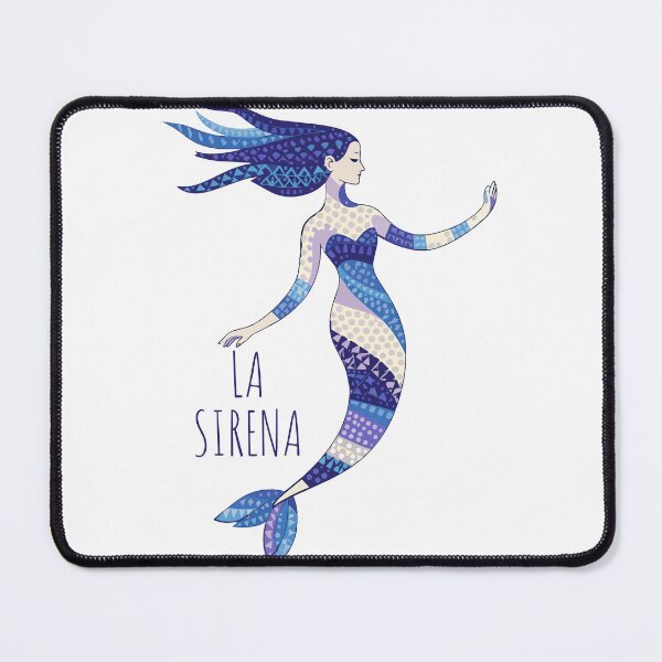 Item preview, La Sirena – Mosaic Mermaid Illustration designed and sold by zoliartdesign.