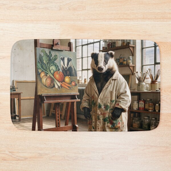 Item preview, Badger Paints Still Life with Badger designed and sold by Tridentulus.