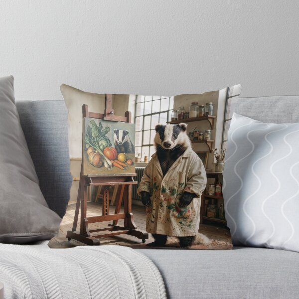 Item preview, Badger Paints Still Life with Badger designed and sold by Tridentulus.