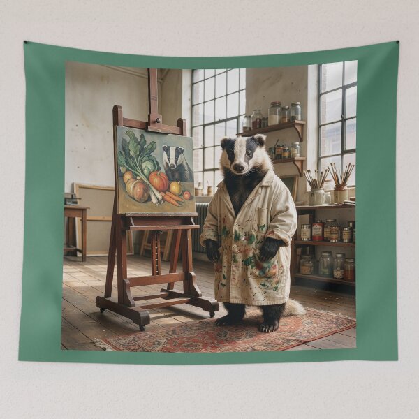 Item preview, Badger Paints Still Life with Badger designed and sold by Tridentulus.