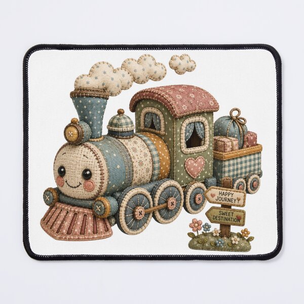 Item preview, Happy Patchwork Journey Train designed and sold by M.Store.