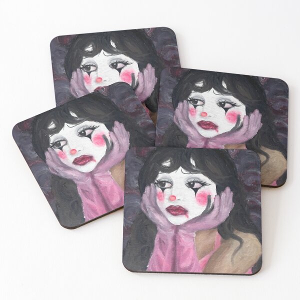 Item preview, Sad Clown Girl designed and sold by greycatpaints.
