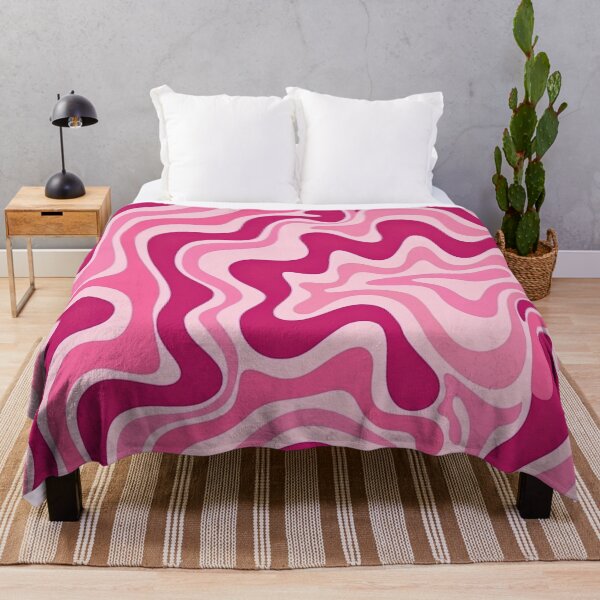 Item preview, Liquid Swirl Retro Abstract in pinks tones, Light Blush, Cream, and White designed and sold by Differenceee.