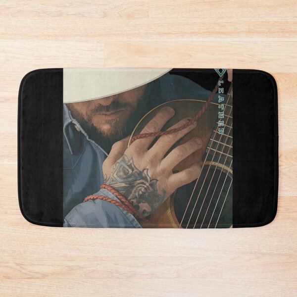 Item preview, Rustic Musician Guitar Portrait  V2 designed and sold by RoseArtGraphic.