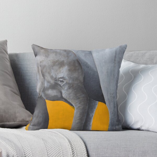 Item preview, Elephant Parent and Child Yellow designed and sold by ricartdesign.