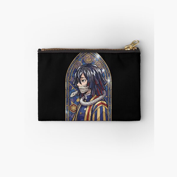 Item preview, Obanai Iguro Demon Slayer Celestial Serpent Stained Glass Window designed and sold by mildaclairmo.