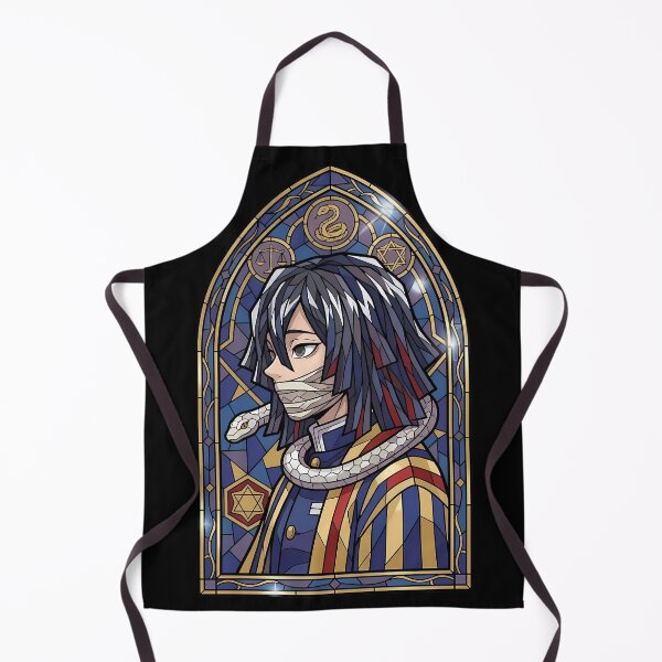 Item preview, Obanai Iguro Demon Slayer Celestial Serpent Stained Glass Window designed and sold by mildaclairmo.