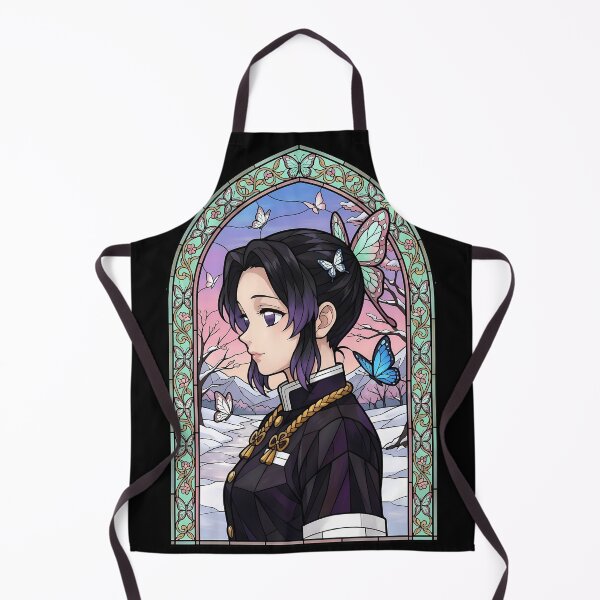 Item preview, Shinobu Kocho Demon Slayer Winter Butterfly Stained Glass designed and sold by mildaclairmo.