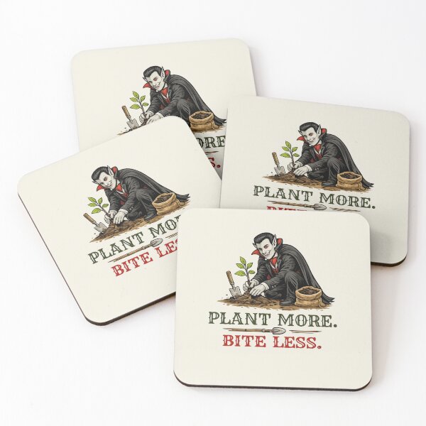Item preview, Plant More. Bite Less. – Funny Eco Vampire Planting Tree Vintage T-Shirt designed and sold by Alpine-Ink.