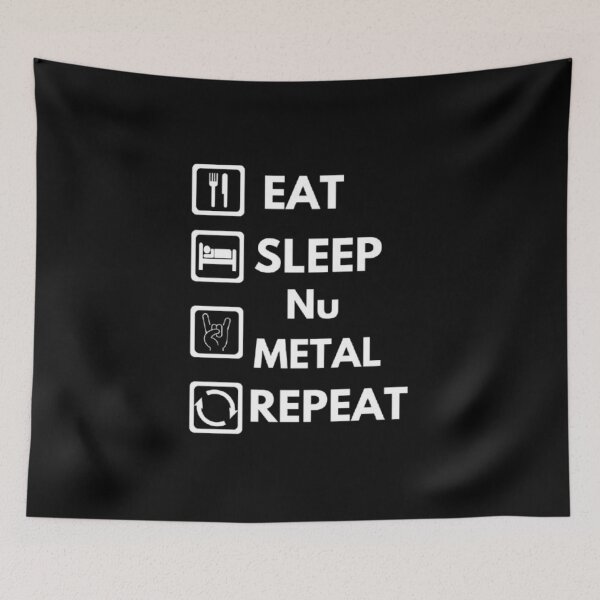 Item preview, Eat sleep nu metal repeat essential tshirt. designed and sold by JonHenr.