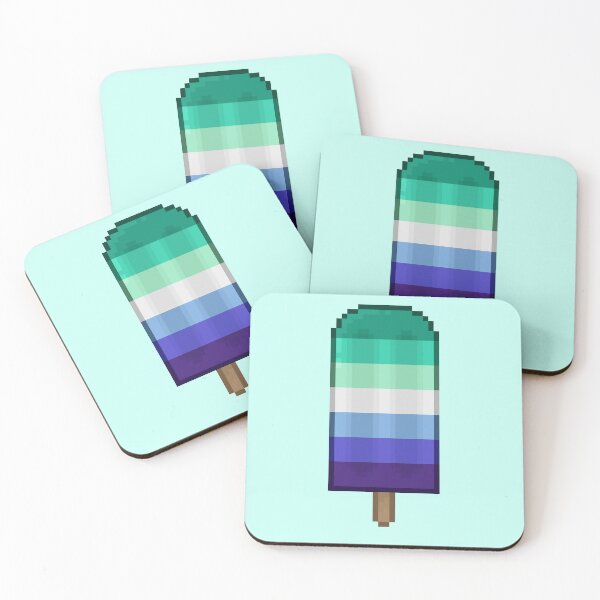 Item preview, Pixelart Gay Men Pride Icepop designed and sold by Lilac-Cat.