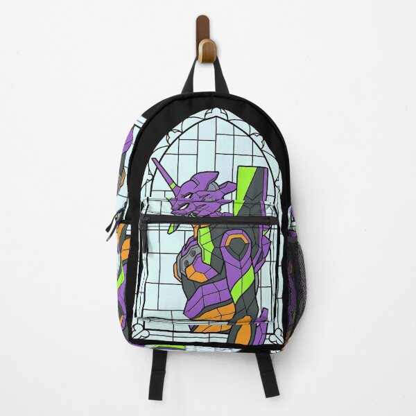 Item preview, Evangelion Unit 01 Neon Genesis Evangelion Minimal Stained Glass Mecha designed and sold by mildaclairmo.