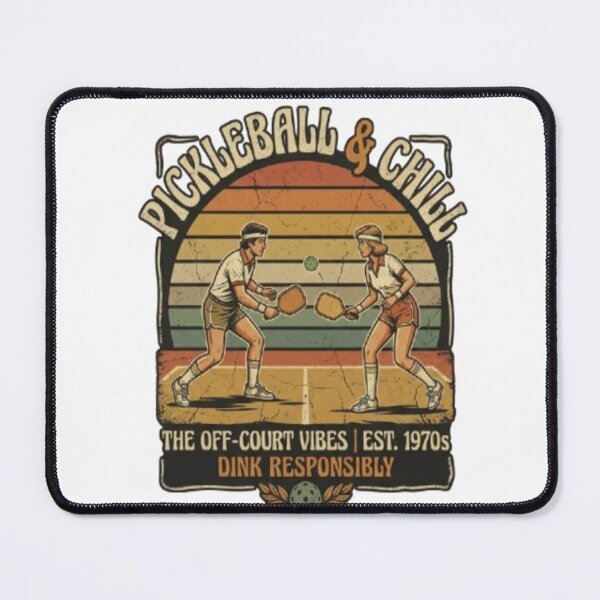 Item preview, Vintage Pickleball And Chill - Retro 70s Dink Responsibly designed and sold by Kreativio.