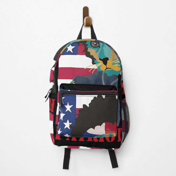Item preview, Rock Cat American Flag Portrait Art designed and sold by WhimsyWephy.