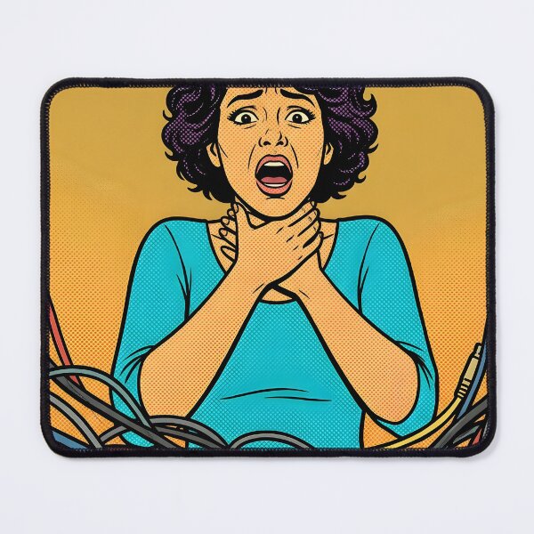 Item preview, Choking Workplace Tension Comic Poster designed and sold by DuckOddity.