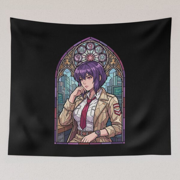 Item preview, Motoko Kusanagi Ghost In The Shell Detective Cyber City Cathedral designed and sold by mildaclairmo.