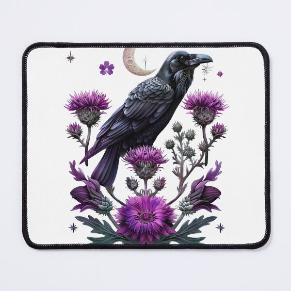Item preview, Raven and thistles designed and sold by FoldedRainbow.